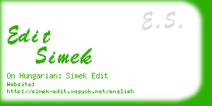 edit simek business card